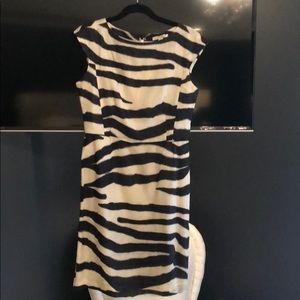 Linen zebra dress